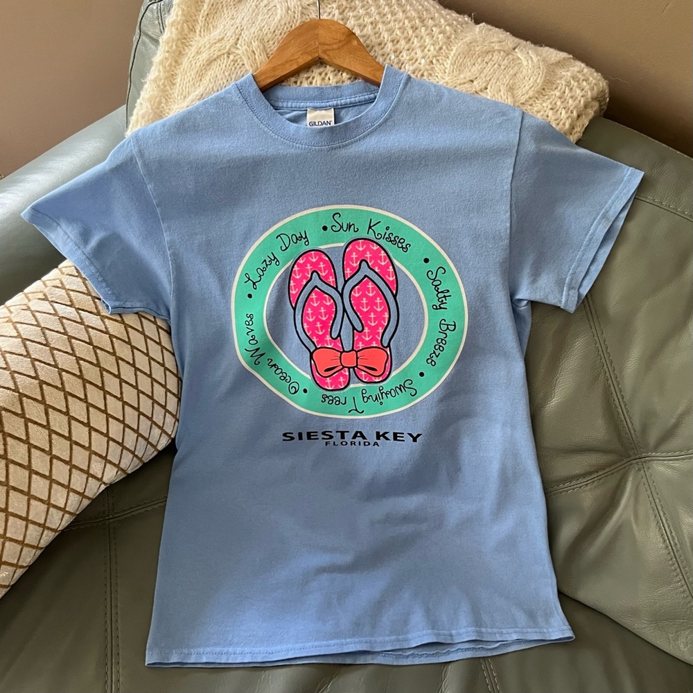 Womens SIESTA KEY Short Sleeve TEE Cotton T-Shirt Size SMALL